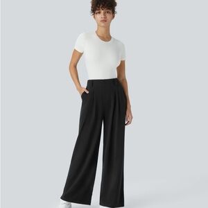 HALARA Black Wide-Leg Pants